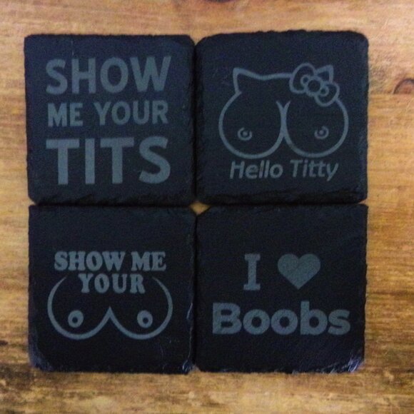 B**BY Coasters (set of 4) - Picture 7 of 7